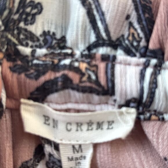 Boutique En Crème Long Sleeved Paisley Dress With Flare Sleeves - Size Medium - Picture 13 of 14